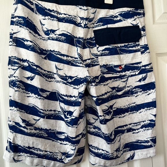Mens Sperry swim trunks NO MESH LINING back pocket size 34 - Picture 2 of 3